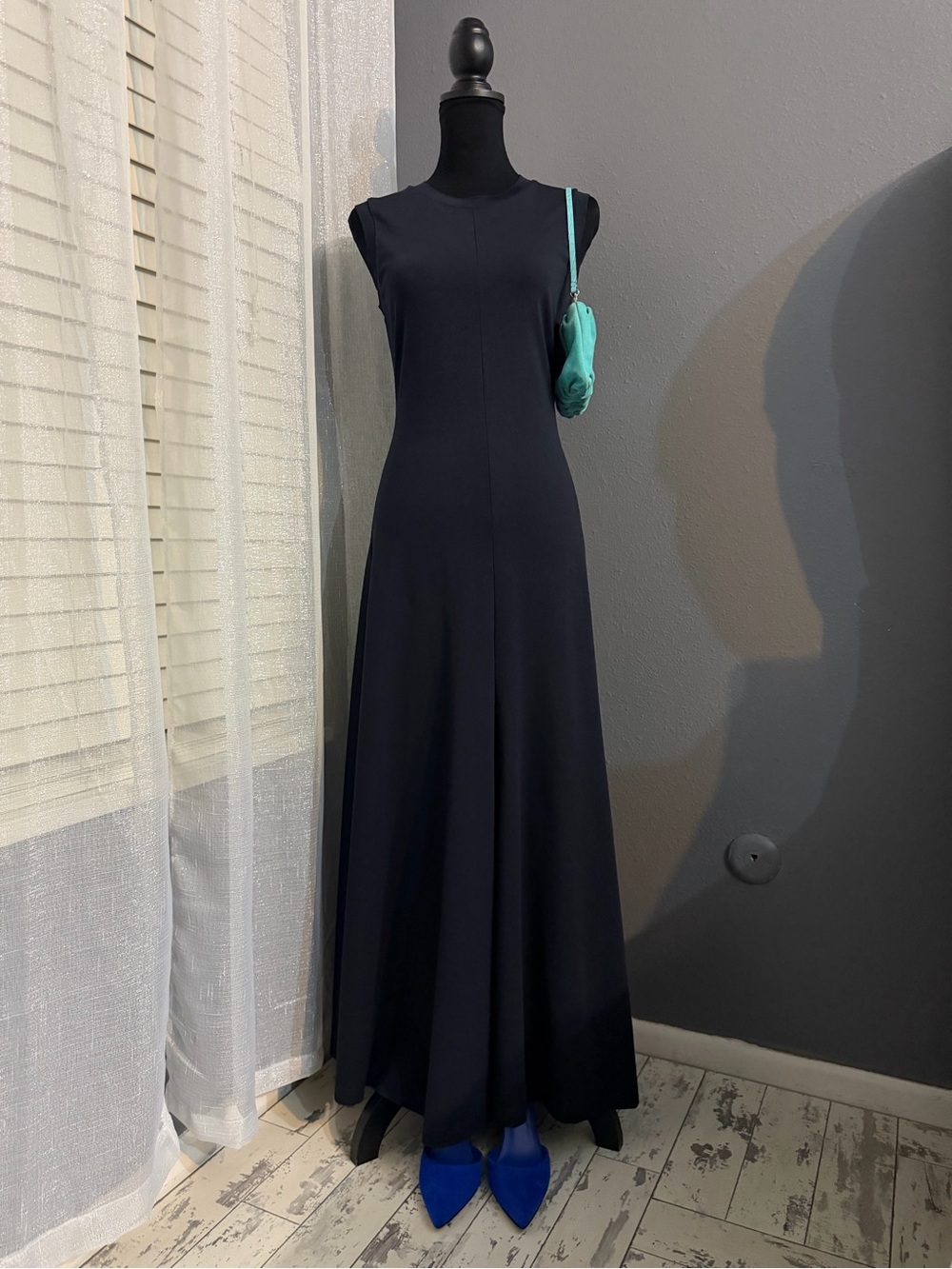 COS Navy Sleeveless Maxi Dress – Size S